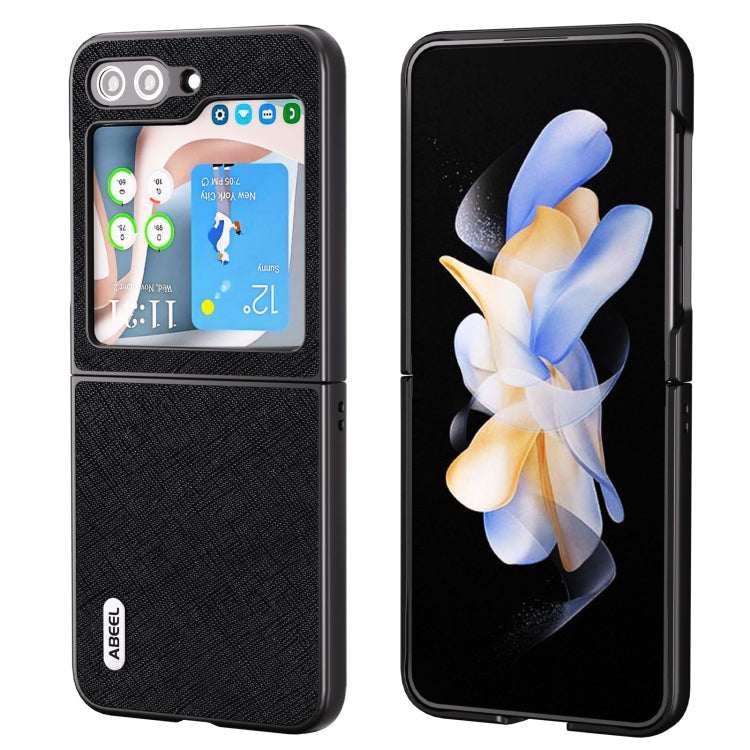 Custodia in vera pelle con trama incrociata per Samsung Galaxy Z