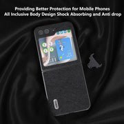 Custodia in vera pelle con trama incrociata per Samsung Galaxy Z