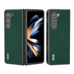 Custodia in vera pelle con trama incrociata per Samsung Galaxy Z