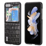 Custodia in vera pelle effetto coccodrillo per Samsung Galaxy