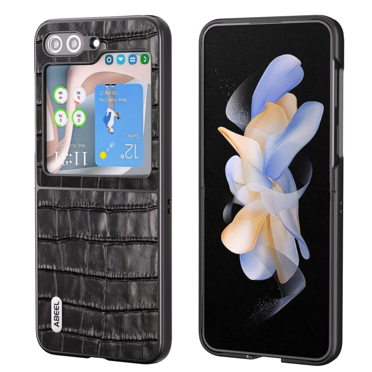 Custodia in vera pelle effetto coccodrillo per Samsung Galaxy