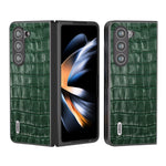 Custodia in vera pelle effetto coccodrillo per Samsung Galaxy