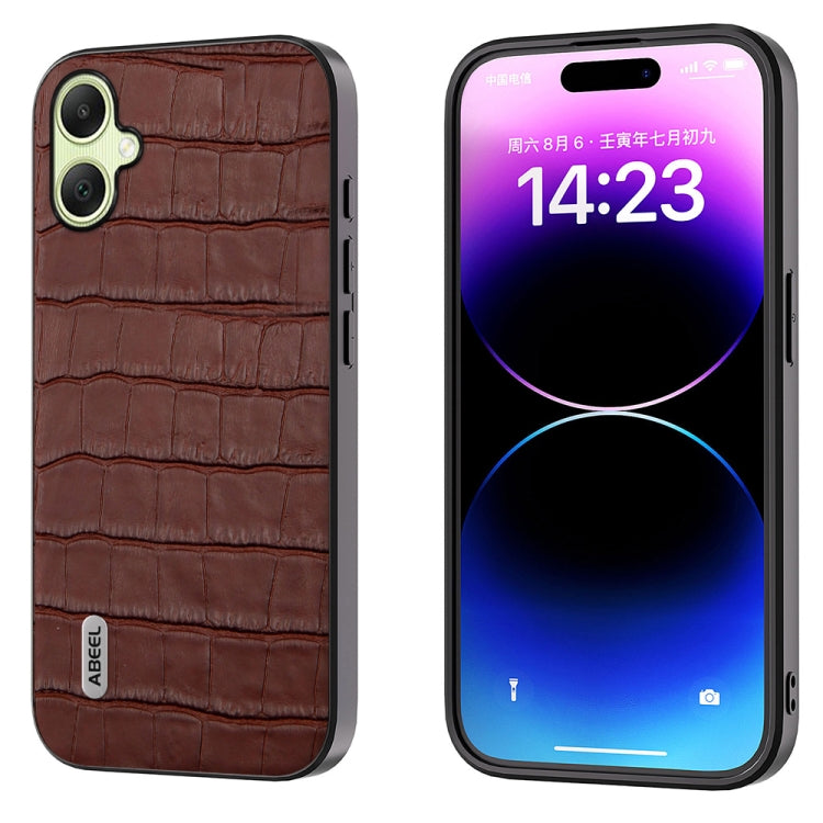 Custodia in vera pelle effetto coccodrillo per Samsung Galaxy