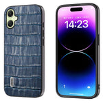 Custodia in vera pelle effetto coccodrillo per Samsung Galaxy