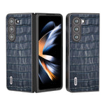 Custodia in vera pelle effetto coccodrillo per Samsung Galaxy