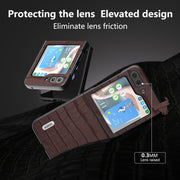Custodia in vera pelle con texture coccodrillo per Samsung Galaxy