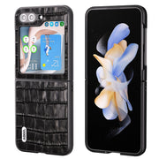 Custodia in vera pelle con texture coccodrillo per Samsung Galaxy