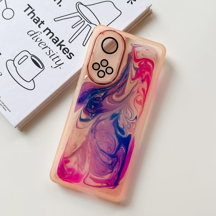 Custodia per telefono in TPU galvanica con pittura a olio, For Honor 50, For Honor 50 Pro, For Honor 50 SE, For Honor 60