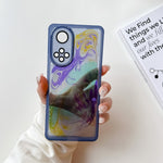 Custodia per telefono in TPU galvanica con pittura a olio, For Honor 50, For Honor 50 Pro, For Honor 50 SE, For Honor 60