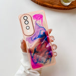 Custodia per telefono in TPU galvanica con pittura a olio, For Honor 80 Pro, For Honor 80 SE