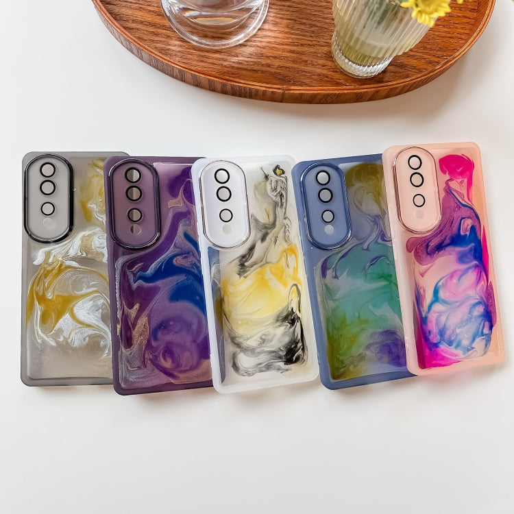 Custodia per telefono in TPU galvanica con pittura a olio, For Honor 80 Pro, For Honor 80 SE