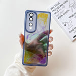 Custodia per telefono in TPU galvanica con pittura a olio, For Honor 80 Pro, For Honor 80 SE