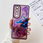 Custodia per telefono in TPU galvanica con pittura a olio, For Honor 80 Pro, For Honor 80 SE