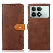 KHAZNEH Custodia per telefono in pelle a conchiglia con trama in pelle bovina, For Xiaomi Redmi K70E / POCO X6 Pro, For Xiaomi Redmi Note 13R Pro, For Xiaomi Redmi Note 13 Pro 5G Global/Poco X6 5G, For Xiaomi 14 Ultra, For Xiaomi 14 Pro, For Xiaomi 14