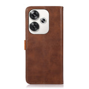 KHAZNEH Custodia per telefono in pelle a conchiglia con trama in pelle bovina, For Xiaomi Poco F6 / Redmi Turbo 3, For Xiaomi Poco F6 Pro, For Xiaomi Redmi K70 5G / K70 Pro 5G, For Xiaomi Redmi A3, For Xiaomi Redmi Note 13 Pro 4G / POCO M6 Pro         ...