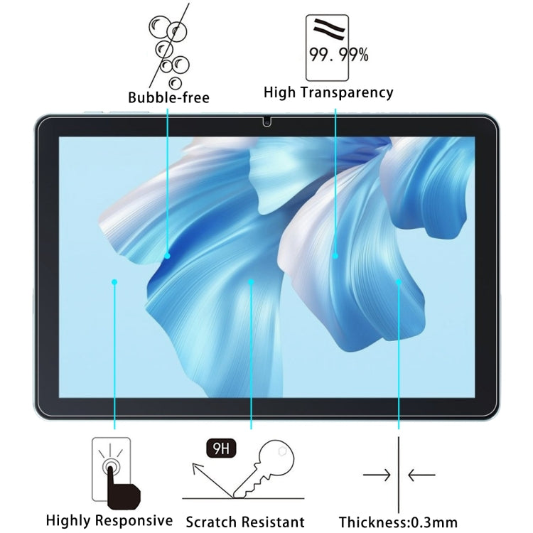 Pellicola per tablet in vetro temperato antideflagrante 9H 2.5D, For Oscal Pad 70 /  Pad 60 / Google Pixel Tablet