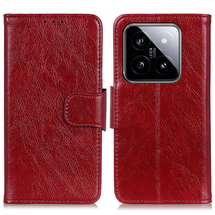 Custodia portafoglio in pelle flip per Xiaomi 14 Ultra e Redmi No