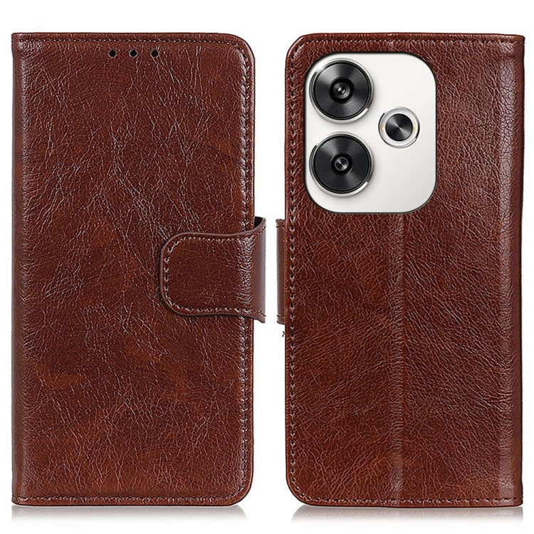 Custodia portafoglio in pelle flip per Xiaomi Poco F6 e Redmi