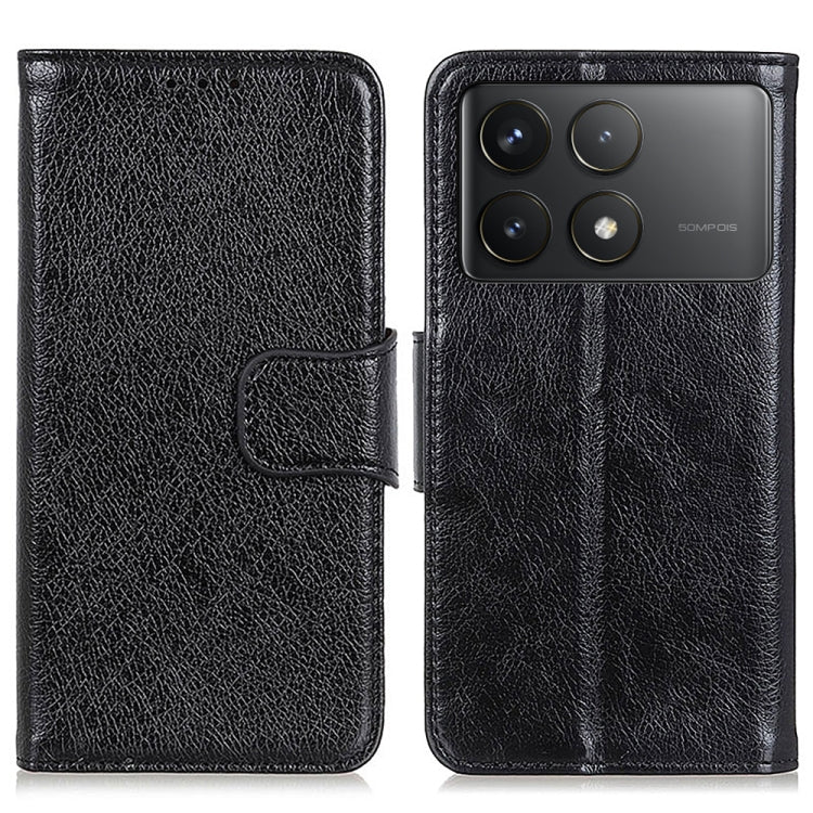 Custodia portafoglio in pelle flip per Xiaomi Poco F6 e Redmi