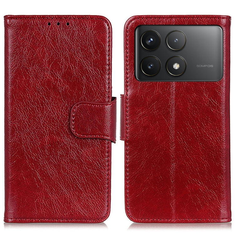 Custodia portafoglio in pelle flip per Xiaomi Poco F6 e Redmi