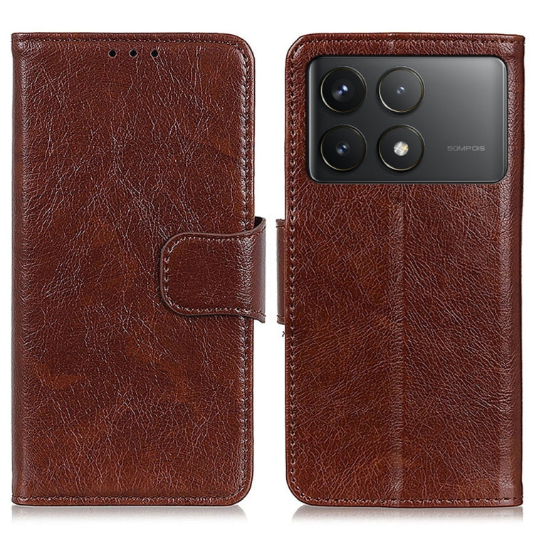 Custodia portafoglio in pelle flip per Xiaomi Poco F6 e Redmi