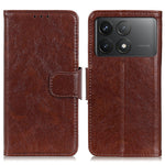 Custodia portafoglio in pelle flip per Xiaomi Poco F6 e Redmi
