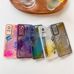 Custodia per telefono in TPU galvanica con pittura a olio, For vivo X60, For vivo X60 Pro, For vivo X70, For vivo X70 Pro