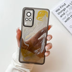 Custodia per telefono in TPU galvanica con pittura a olio, For vivo X60, For vivo X60 Pro, For vivo X70, For vivo X70 Pro