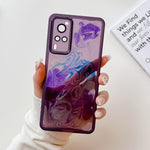 Custodia per telefono in TPU galvanica con pittura a olio, For vivo X60, For vivo X60 Pro, For vivo X70, For vivo X70 Pro