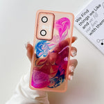 Custodia per telefono in TPU galvanica con pittura a olio, For vivo X60, For vivo X60 Pro, For vivo X70, For vivo X70 Pro