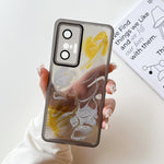 Custodia per telefono in TPU galvanica con pittura a olio, For vivo X60, For vivo X60 Pro, For vivo X70, For vivo X70 Pro