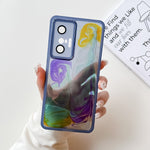 Custodia per telefono in TPU galvanica con pittura a olio, For vivo X60, For vivo X60 Pro, For vivo X70, For vivo X70 Pro
