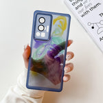 Custodia per telefono in TPU galvanica con pittura a olio, For vivo X60, For vivo X60 Pro, For vivo X70, For vivo X70 Pro