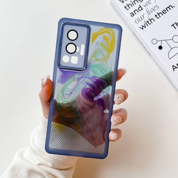 Custodia per telefono in TPU galvanica con pittura a olio, For vivo X60, For vivo X60 Pro, For vivo X70, For vivo X70 Pro