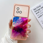 Custodia per telefono in TPU galvanica con pittura a olio, For vivo X80, For vivo X90, For vivo X90 Pro, For vivo X90 Pro+