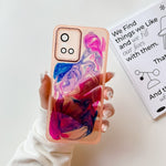 Custodia per telefono in TPU galvanica con pittura a olio, For vivo S10, For vivo S12, For vivo S12 Pro, For vivo iQOO 11