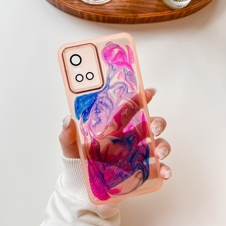 Custodia per telefono in TPU galvanica con pittura a olio, For vivo S10, For vivo S12, For vivo S12 Pro, For vivo iQOO 11