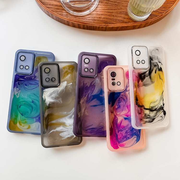 Custodia per telefono in TPU galvanica con pittura a olio, For vivo S10, For vivo S12, For vivo S12 Pro, For vivo iQOO 11