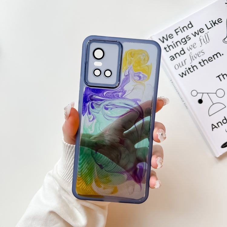 Custodia per telefono in TPU galvanica con pittura a olio, For vivo S10, For vivo S12, For vivo S12 Pro, For vivo iQOO 11