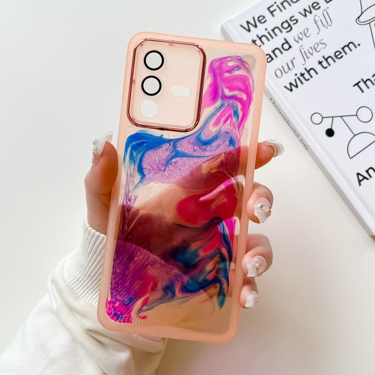 Custodia per telefono in TPU galvanica con pittura a olio, For vivo S10, For vivo S12, For vivo S12 Pro, For vivo iQOO 11
