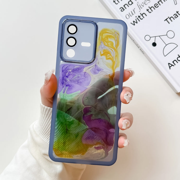 Custodia per telefono in TPU galvanica con pittura a olio, For vivo S10, For vivo S12, For vivo S12 Pro, For vivo iQOO 11