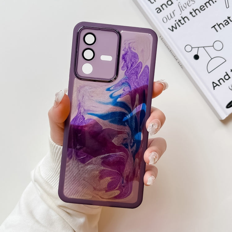 Custodia per telefono in TPU galvanica con pittura a olio, For vivo S10, For vivo S12, For vivo S12 Pro, For vivo iQOO 11