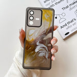 Custodia per telefono in TPU galvanica con pittura a olio, For vivo S10, For vivo S12, For vivo S12 Pro, For vivo iQOO 11