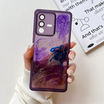 Custodia per telefono in TPU galvanica con pittura a olio, For vivo S10, For vivo S12, For vivo S12 Pro, For vivo iQOO 11