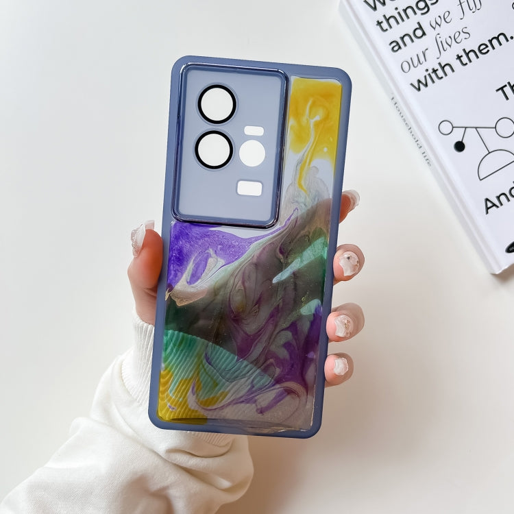 Custodia per telefono in TPU galvanica con pittura a olio, For vivo S10, For vivo S12, For vivo S12 Pro, For vivo iQOO 11