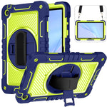 Custodia per tablet in silicone a contrasto PC con rotazione a 360 gradi, For Huawei MatePad SE 11, For Huawei MatePad 11.5 2023, For Huawei MatePad 11 2023, For Huawei MatePad SE 10.4