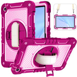 Custodia per tablet in silicone a contrasto PC con rotazione a 360 gradi, For Huawei MatePad SE 11, For Huawei MatePad 11.5 2023, For Huawei MatePad 11 2023, For Huawei MatePad SE 10.4