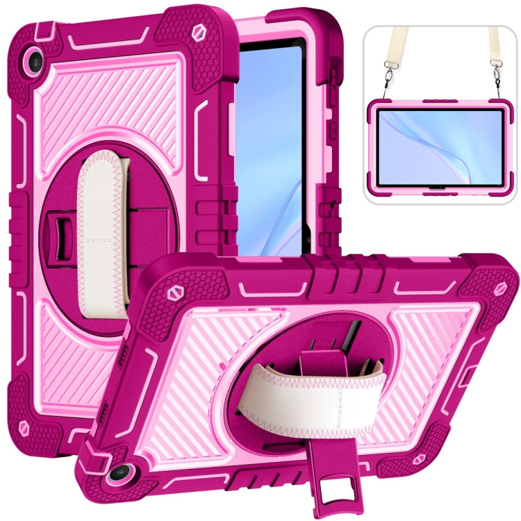 Custodia per tablet in silicone a contrasto PC con rotazione a 360 gradi, For Huawei MatePad SE 11, For Huawei MatePad 11.5 2023, For Huawei MatePad 11 2023, For Huawei MatePad SE 10.4