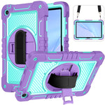 Custodia per tablet in silicone a contrasto PC con rotazione a 360 gradi, For Huawei MatePad SE 11, For Huawei MatePad 11.5 2023, For Huawei MatePad 11 2023, For Huawei MatePad SE 10.4