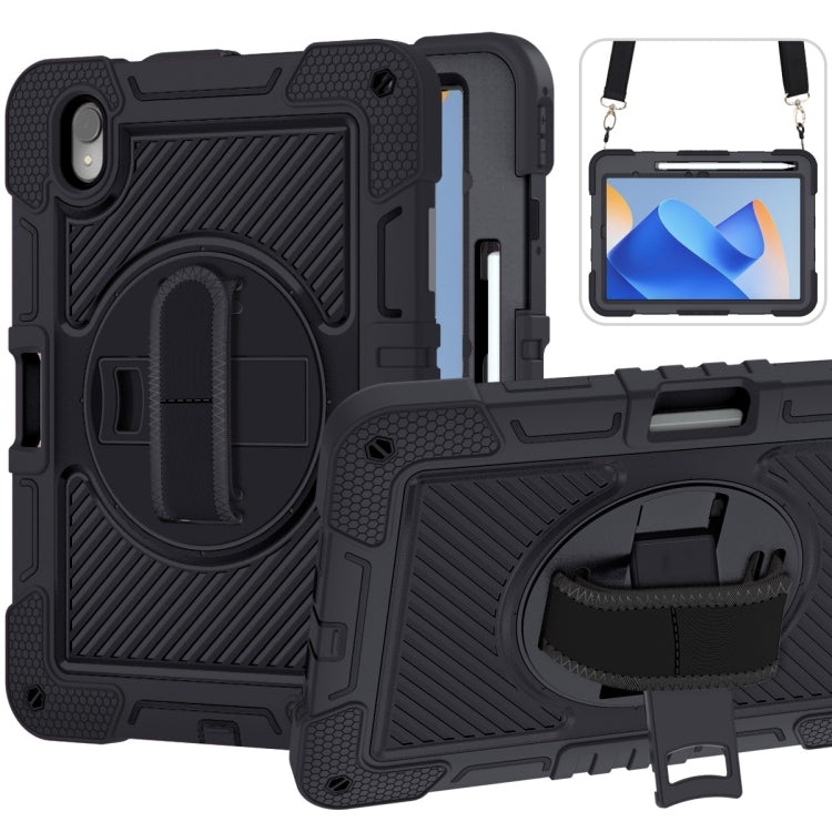 Custodia per tablet in silicone a contrasto PC con rotazione a 360 gradi, For Huawei MatePad SE 11, For Huawei MatePad 11.5 2023, For Huawei MatePad 11 2023, For Huawei MatePad SE 10.4